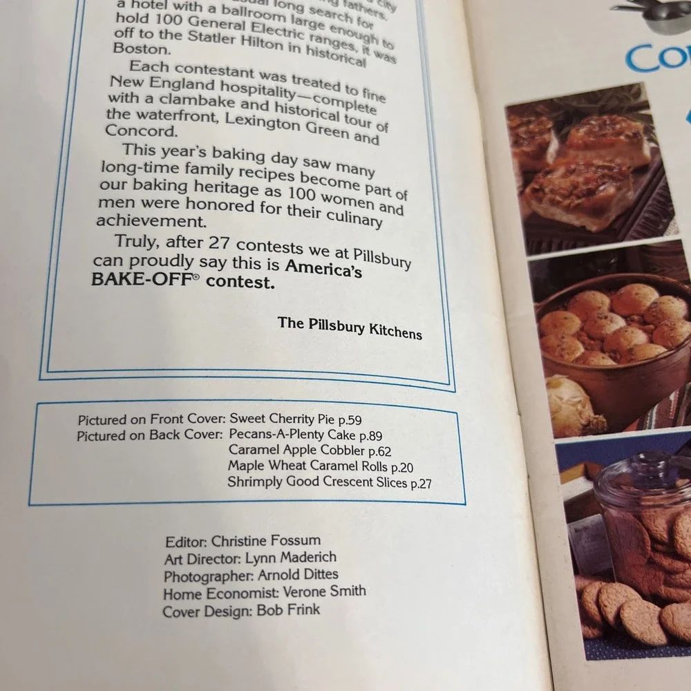 Vintage Pillsbury America's Bake-Off Cookbook 100 Winning Recipes Bake-Off‎ 27